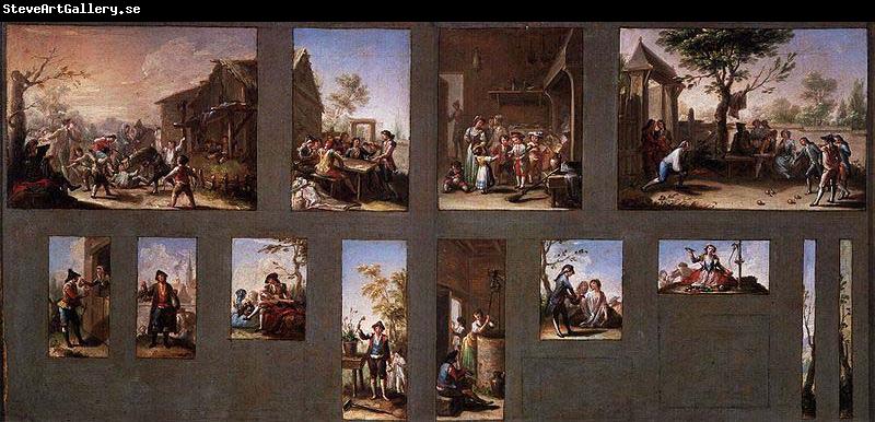 Francisco Bayeu Painting with Thirteen Sketches